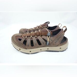 Merrell Size 10.5 Men's HydroTrekker Brown Outdoor Sandals Hiking Tan
